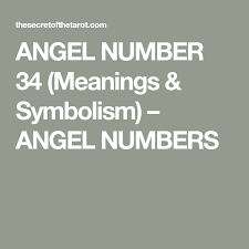 Angel Number 34 Meanings Symbolism Angel Numbers Angel Numbers Meant To Be Angel Number Meanings