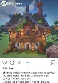 Medieval House In 2020 Minecraft Construction Minecraft Blueprints Minecraft Plans