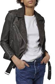 Topshop Mahoney Faux Leather Biker Jacket Nordstrom Faux Leather Biker Jacket Vegan Leather Moto Jacket Vegan Biker Jacket