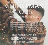 HEY SOCAL! Make sure to text "CHRISTMAS" to (833)-971-9298 for early access  to tickets for my SoCal Christmas Tour! It’s gonna be a Christmas party and  we can’t wait to see you there! 🎄🙌🏼 ⛪️, DATES:, ...