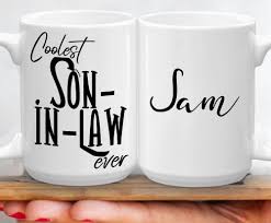 Best Birthday Gift For Son In Law Son In Law Custom Mug Personalized Son In Law Gift Wedding Gifts Birthday Gifts Family Christmas Surprise In Law Cup Groom Xmas In Law Custommugs Son In Law Gifts Birthday Gag Gifts Birthday Coffee
