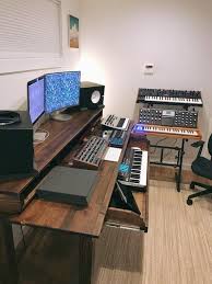 Desk Design Ideas In 2020 Home Studio Desk Recording Studio Desk Music Studio Room