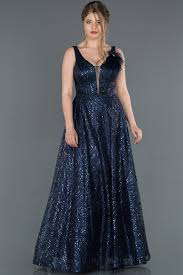 Lacivert Uzun Otris Detayli Pullu Abiye Elbise Abu1164 2020 The Dress Elbise Elbise Modelleri