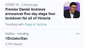Jetzt bei mybestbrands produkte in über 100 onlineshops entdecken. Covid 19 Coronavirus Dictator Dan Anger In Victoria Over Third Lockdown Nz Herald