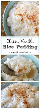 stovetop clic vanilla rice pudding