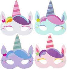 Unicorn masker mooi inspiratie maskers maken carnaval masker knutselen met kinderen van papier kartonnen bordjes tot vilt mamaliefde nl echt super mooi van kleur en vorm het keramiek van michele from cdn.webshopapp.com. Bol Com 24 Stuks Mix Unicorn Eenhoorn Maskers Van Foam Traktatie Uitdeelcadeautjes