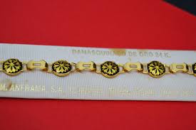 NEW VINTAGE Damascene Bracelet Toledo Damascene Bracelet - Etsy