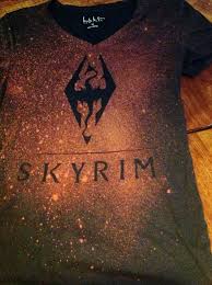 Skyrim T Shirt By Mistressofnocturne On Deviantart Skyrim Skyrim Crafts Bleach Shirts