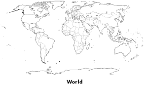 Pdf and png formats fits most standard printers the 8.5x11 size cuts the state of alaska and new zealand off the map due to ratio. World Map Without Label Pensandpieces