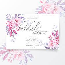 Bridal shower templates play an important role in inviting the guests at the wonderful event. Free Vector Lovely Bridal Shower Invitation Template