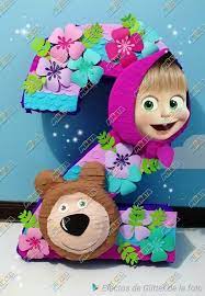 Pinata 2 Masha Y El Oso Pinata Casera Pinatas Para Ninos Pinata De Minnie