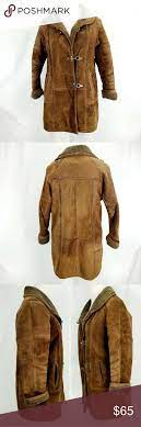 J Gallery Coat Leather Suede Sherpa Lined Gallery Coats Leather Coat Sherpa Lined