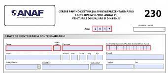 Declaratia 230 pentru redirectionarea impozitului pe venit se poate depune online. DeclaraÅ£ia 230 Se Poate Depune Si De CÄƒtre Beneficiarii Sumelor RedirecÅ£ionate