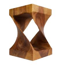 Solid wood stools come in many heights, shapes, and colors, but all of these chairs tend to be. Monkey Pod Solid Wood Twist Stool Stools And Sidetables Stonepencil