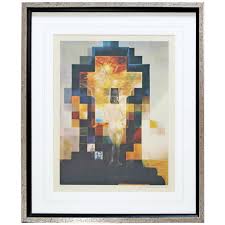 Salvador dali's lincoln in dalivision, which is the original limited edition lithograph, is often regarded as one of the most forged salvador lithographs. Mid Century Modern Framed Abraham Lincoln After Salvador Dali Embossed Litho 70s For Sale At 1stdibs