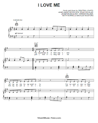 Baixar a musica da whitney ilove you. I Love Me Sheet Music Demi Lovato Sheetmusic Free Com