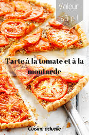 Tarte A La Tomate Et A La Moutarde Recette Tarte Tomate Recettes De Cuisine Recette Facile
