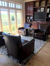 my coffee nook is complete with 4 irving leather armchair love them m susan pottery barn converted dining room leather armchair pottery barn recliner