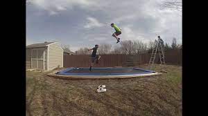 Many people ask themselves, how can i jump higher on a trampoline. i have a few tips that can help you adjust something as simple as your positioning as you continue to jump on the trampoline you will soon realize it is so much fun that you want to try bouncing higher. How To Jump Higher On A Trampoline Ladder Fail Youtube