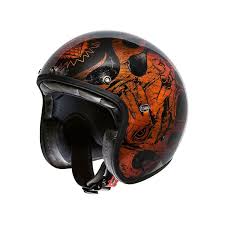 Whether you are a size small, medium, or large, chapmoto has motorcycle helmets in a variety of colors from matte black motorcycle helmets to bright orange. Motorcycle Helmet Jet Little Chromed Bd Orange Xl Orange Chrome