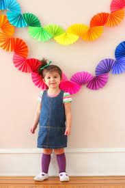 Easy Diy Birthday Decorations For Kids Rainbow Paper Garland Diy Party Decoration Diy Party Decorations Diy Birthday Decorations Diy Garland