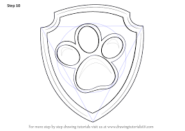 How To Draw Ryder Badge From Paw Patrol Drawingtutorials101 Com Paw Patrol Badge Ryder Paw Patrol Paw Patrol