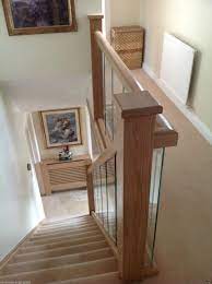 Embedded Glass And Oak Balustrade Refurbishment Kit Staircase And Landing Staircase Design Interior Stairs Staircase Makeover