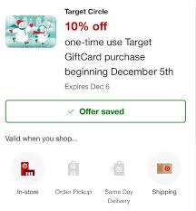 Offer valid for up to $300 in target gift card purchases ($30 maximum discount) per household. 10 Off Target Gift Cards Dec 5 6 Chicago On The Cheap