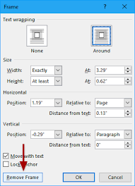 Click a template to see a preview. How To Remove All Frames In Word