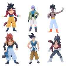 Us 4 99 6 Pcs Set Anime Dragon Ball Z Goku Super Saiya 4 Majin Buu Trunks Gold Cute Action Figure Dbz Pvc Model Toy 12cm In Action Toy Figures