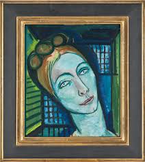 Edward Wolfe (1897-1982) , Portrait of a woman