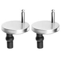 2 Set Toilet Seat Hinge Fixings with 60mm/2.36" Base, for Top Fixing Bolt  Expansion Screw Cover Buckle