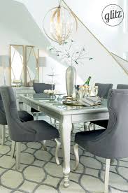 Hollywood Inspired Style Think Gold And Silver Accents Curvy Chairs And Chic Lines For The Perfec Formal Dining Room Sets Dining Room Sets Dining Room Design