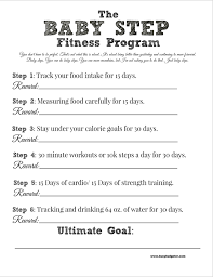 The Baby Step Fitness Program With Free Printables The
