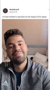 That's one proud mommy 🥺😱 Creds: Noteforself (Instagram) #babyfirststeps  #proudmom #wholesome #fyp #foryou