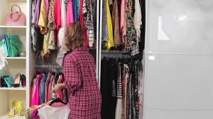 The closet doesn't have pretty wallpaper. Dulce Candy S Closet Organizing My Clothes Youtube