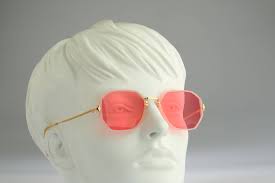 Silhouette M 2741 V 1870 Vintage 90s Tinted Pink Lenses Etsy Rectangle Sunglasses Sunglasses Vintage Hexagon Sunglasses