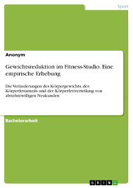 Liste der beliebtesten fitnessstudio in nürnberg; Gewichtsreduktion Im Fitness Studio Eine Empirische Erhebung Grin