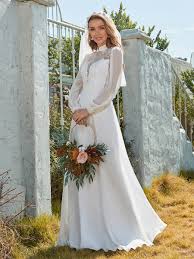 Maybe you would like to learn more about one of these? Einfaches Chiffon Brautkleid Mit Kragen Im Chinesischen Stil Ever Pretty De