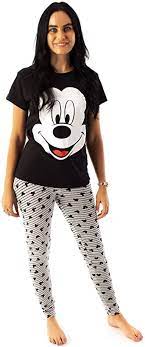 Mickey mouse disney tropical fun be cool women's chemise pajamas. Vanilla Underground Disney Mickey Mouse Women S Novelty Character Pyjama Sleep Set Amazon Ca Clothing Shoes Accessories