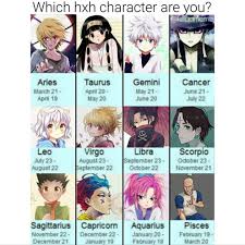 Anime astrology cowboy bebop movies the digital age tv zodiac. View 20 What Hxh Character Are You Based On Your Zodiac Sign