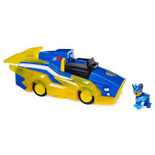 Paw Patrol Mighty Pups Charged Up Chase Transforming Deluxe Vehicle With Lights And Sounds In 2020 Paw Patrol Paw Patrol Toys Chase Paw Patrol