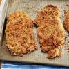 Crispy, panko breaded chicken breast recipe is a healthier spin on your traditional deep fried breaded chicken breast because it is baked in the oven instead. 1