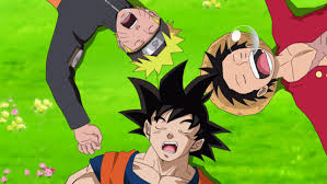 Dragon ball is the grandfather of shonen anime, leading other series to follow its template. Goku Luffy And Naruto Zzzzzzzzz By Elordy On Deviantart