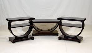 Coffee table sets, or living room sets, is some combination of matching coffee table, end tables, and possibly a console table. Art Deco Coffee Table And Two End Tables Set Of Three For Sale At 1stdibs