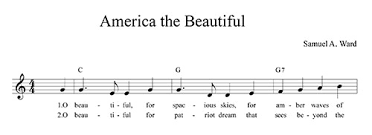 America The Beautiful Lyrics Chords And Lead Sheet
