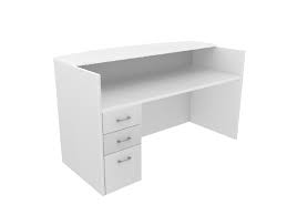 The reception desk is ___ the centre of the hall. Pivit Reception Compel Office Furniture