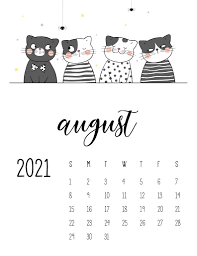 Free Printable August 2021 Calendars World Of Printables