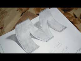 Super sanic 4 2nd special form: How To Draw 3d Letter M Drawing With Pencil By Yo Yo Rocks