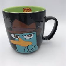 Disney Store Phineas And Ferb Coffee Mug Cup Agent P Wants You To Join Agency Disneystore Phineas And Ferb Mug Cup Disney Store